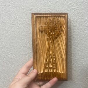 🧼 Wooden Windmill Wall Art